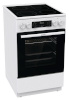 Gorenje pliit GECS5C70WA Vitro ceramic, Electric Oven, Grilling, LED, 70 L, valge