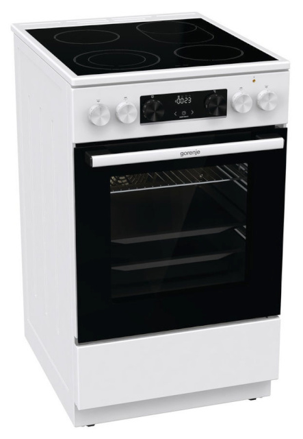 Gorenje pliit GECS5C70WA Vitro ceramic, Electric Oven, Grilling, LED, 70 L, valge