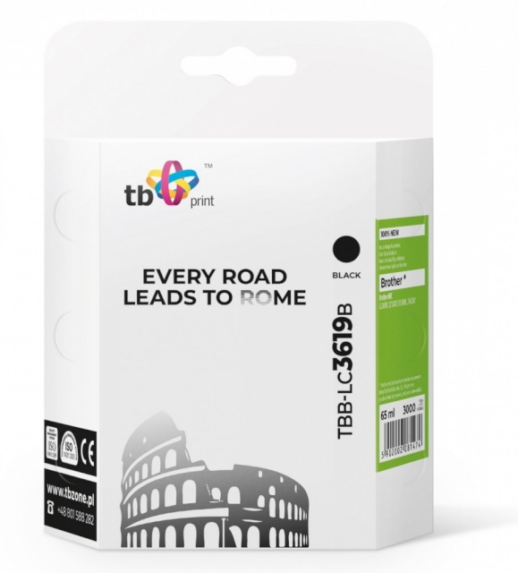 TB Print tindikassett Brother MFC0J23 30DW, TBB-LC3619B, must