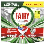 Fairy nõudepesumasina tabletid Platinum Plus All in One Lemon, 115 tabletti