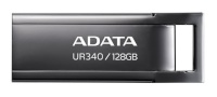 ADATA mälupulk Pendrive UR340, 128GB, USB3.2, Gen1, must