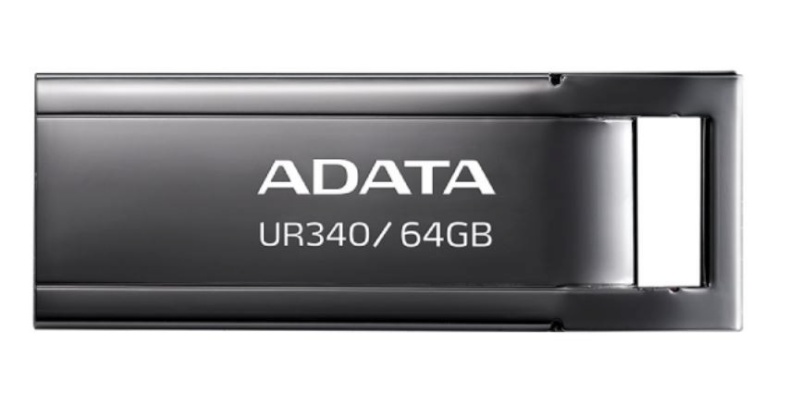 ADATA mälupulk Pendrive UR340, 64GB, USB3.2, Gen1, must