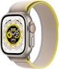 Apple Watch Ultra GPS + Cellular, 49mm Titanium Case with Yellow/Beige Trail Loop - S/M