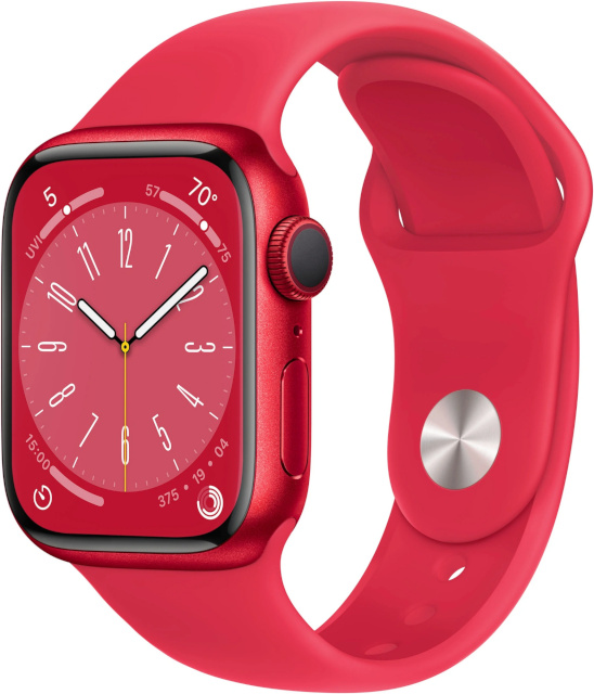 Apple Watch Series 8 GPS 45mm (PRODUCT) RED, punane Aluminium Case with (PRODUCT) RED, punane Sport Band - Regular