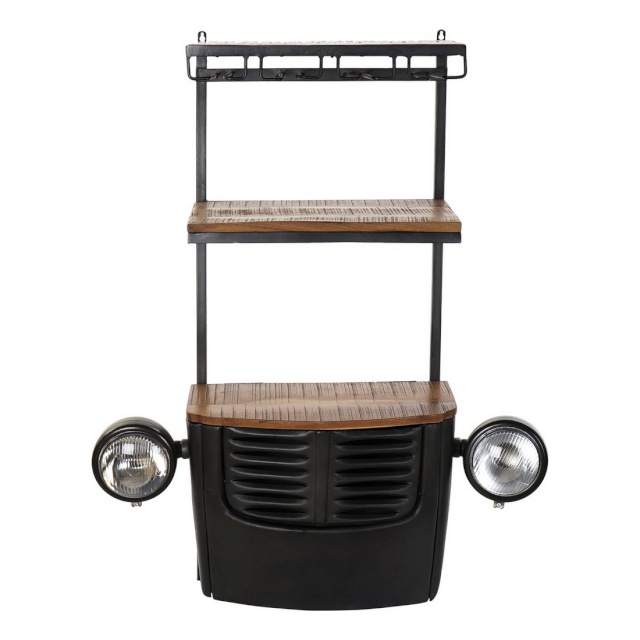 BGB Pudelialus DKD Home Decor Auto Akaatsia Raud tumehall (83 x 30 x 104 cm)