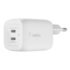 Belkin Dual Charger 65W PD USB-C, valge PPS-Tech.WCH013vfWH