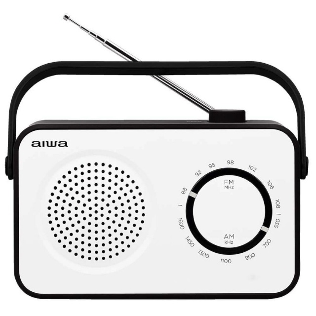 Aiwa raadio R190BW, AM/FM, valge