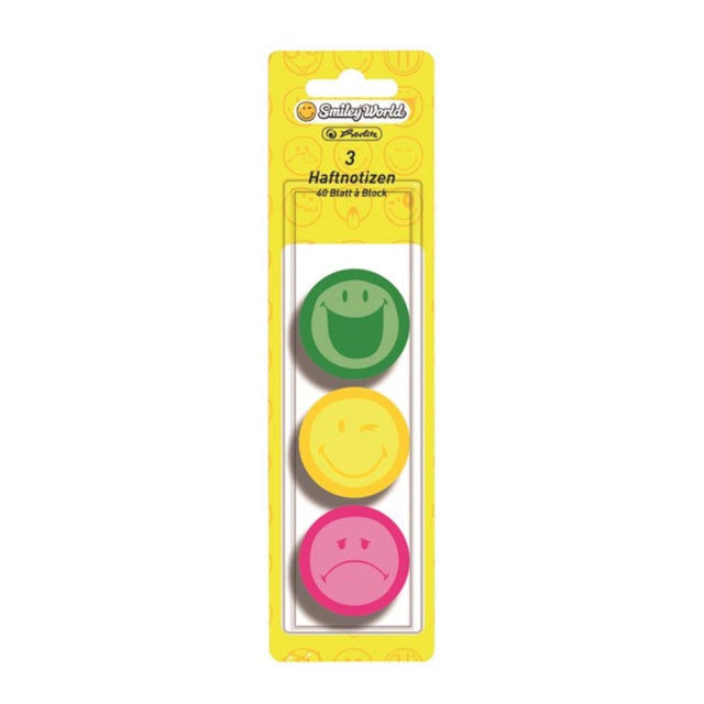 Herlitz märkmepaber Smiley, 3tk 
