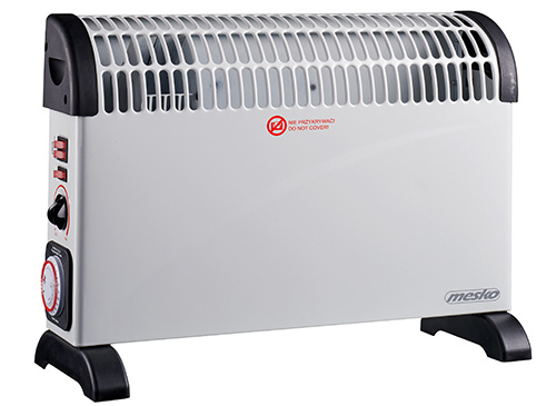 Mesko soojapuhur MS 7741w Convector Heater with Timer and Turbo Fan, valge