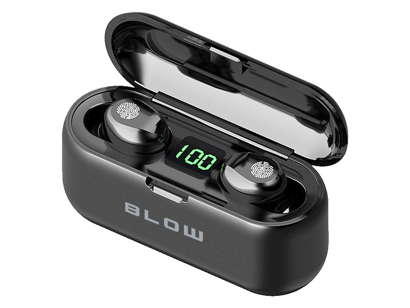 BLOW kõrvaklapid BTE200 Earbuds, 2000Mah, must