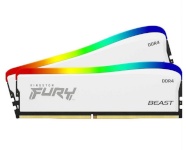 Kingston mälu DDR4 Fury Beast RGB 32GB(2*16GB)/3600 CL17, valge