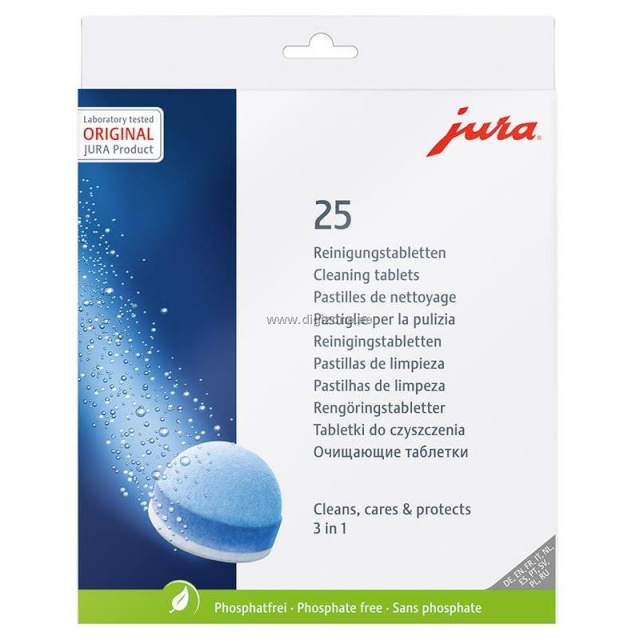 Jura puhastustabletid 3-faasilised, 25tk