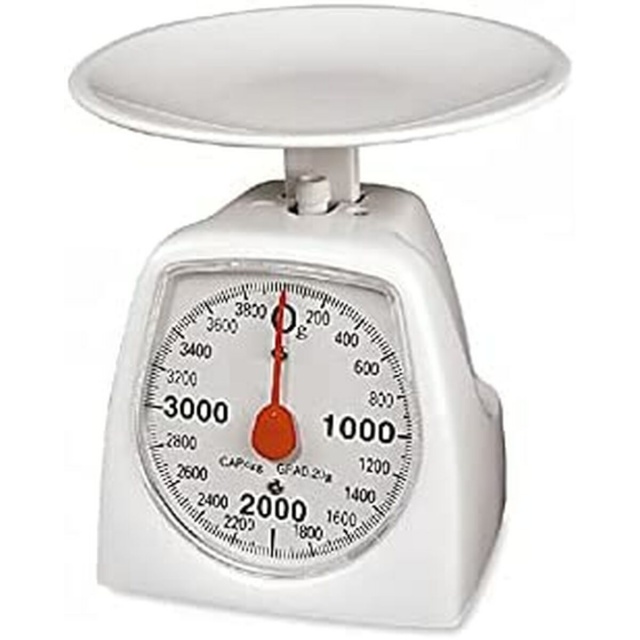 Edm köögikaal retro stiilis köögikaalu valge 4kg 16,5x11x13cm