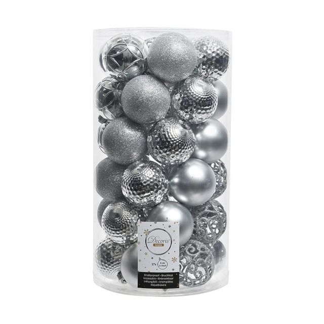 Decoris Kuuseehted Decoris 37 Tükid, osad Hõbedane Hõbe Ø 6 cm