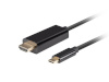 Lanberg kaabel Cable USB-C to HDMI Cable, 4K/60Hz, 1m, must