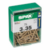 16035 Screw Box SPAX Yellox Puit Lame pea 75 Tükid, osad 3x35mm