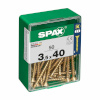 16035 Screw Box SPAX Yellox Puit Lame pea 50 Tükid, osad 3,5x40mm