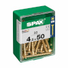 16035 Screw Box SPAX Yellox Puit Lame pea 30tk 4,5x50mm