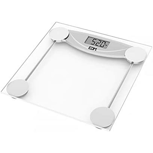 Edm digitaalne vannitoakaal Kristall must 180kg (26x26x2cm)