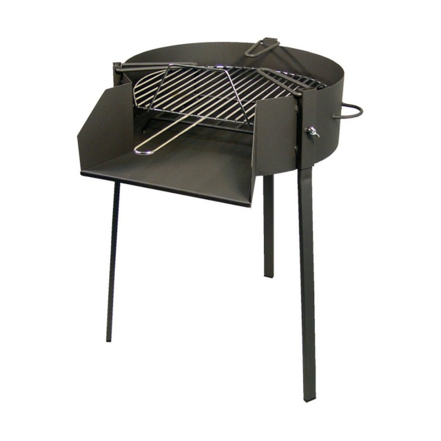 BGB BBQ Jalgadega Söegrill must (Ø50x75cm)
