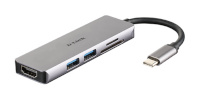 D-link adapter 5-in-1 USB-C™ Hub with HDMI and SD/microSD Card Reader DUB-M530	 0.11 m
