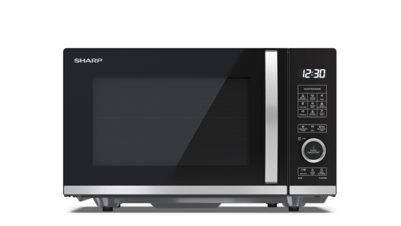 Sharp Sharp mikrolaineahi with Grill YC-QG204AE-B Free standing, 20 L, 800 W, Grill, must