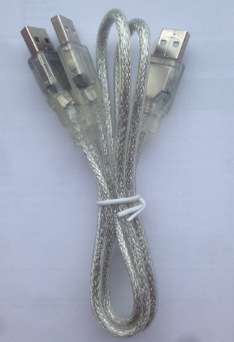 AK kaabel USB 2.0 -> 2x USB 2.0, hall 0,8m