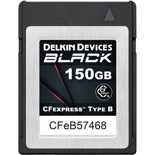 Delkin mälukaart CFexpress BLACK R1725/W1530 150GB