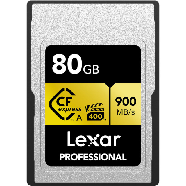 Lexar mälukaart CFexpress PRO GOLD R900/W800 (VPG400) 80GB (TYPE A)