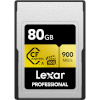 Lexar mälukaart CFexpress PRO GOLD R900/W800 (VPG400) 80GB (TYPE A)