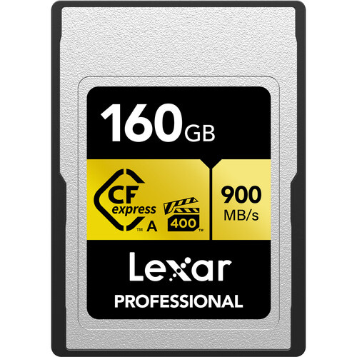 Lexar mälukaart CFexpress PRO GOLD R900/W800 (VPG400) 160GB (TYPE A)