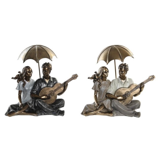 DKD Home Decor dekoratiivkuju 18x11x12,5cm 18x11x17cm Mitmevärviline Paar 2tk