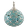 DKD Home Decor Ehteaegas Portselan türkiissinine 14x14x17cm