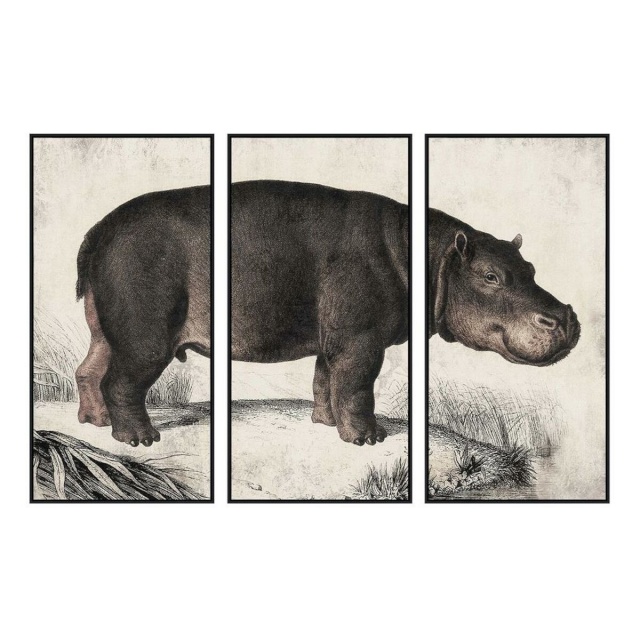 DKD Home Decor Kangas 3 Tükid, osad Kaasaegne (180x4x120cm)