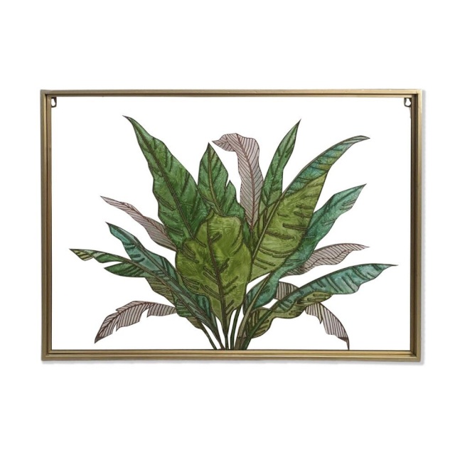 DKD Home Decor Kangas Troopiline Taime leht (80x3x60cm)