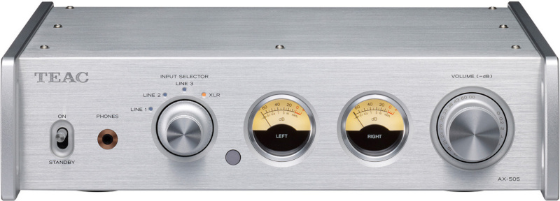 Teac AX-505 integreeritud stereovõimendi, hõbedane