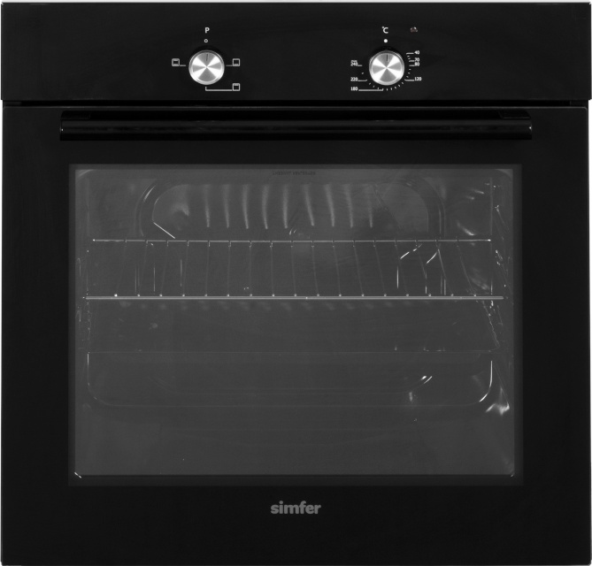 Simfer integreeritav ahi 8004AERSP Built-In Oven, 62L, must