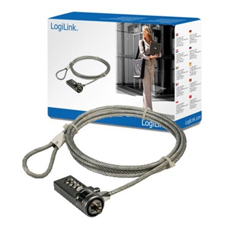 Logilink turvalukk Notebook Security Lock w/ Combination 1.5 m