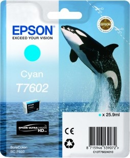 Epson tindikassett T7602 tsüaan 