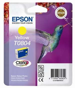 Epson tindikassett T0804 kollane