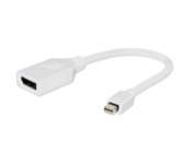 Gembird adapter Displayport mini(M) -> Displayport(F), white, with cable 10cm