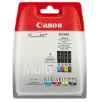 Canon tindikassett CLI-551 Multipack, värviline/must