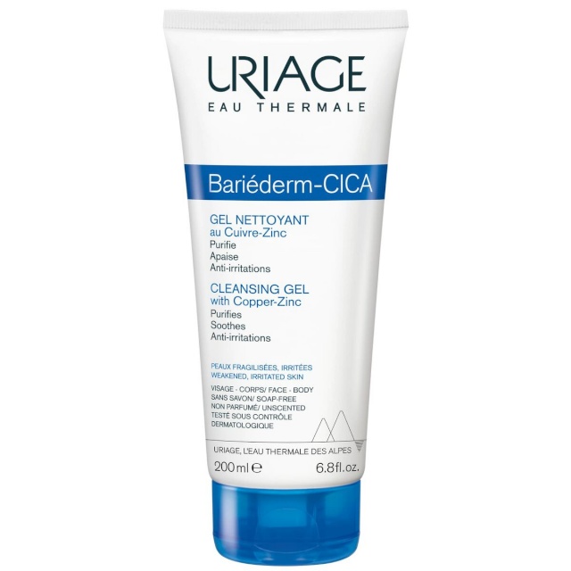 Uriage dušigeel Bariéderm CICA Cleansing Gel 200ml, unisex
