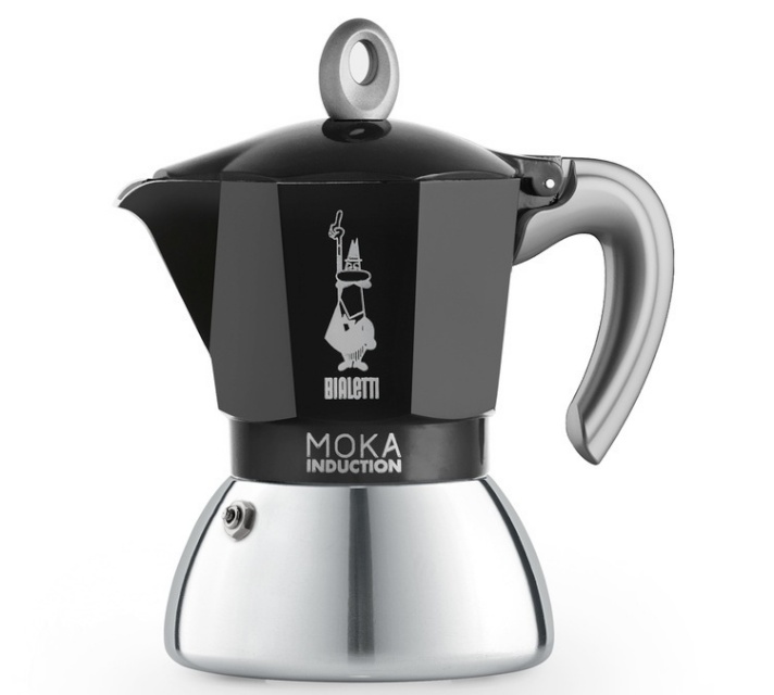 Bialetti espressokann induktsioonpliidile Moka 4 tassile 0006934, must