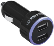 Esperanza autolaadija Dual USB Car Charger 12/24V 1.0A