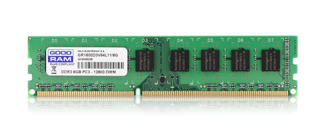 Goodram mälu DDR3 8GB600MHz CL11 1,35V Low Voltage