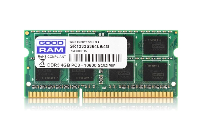 Goodram mälu SODIMM DDR3 4GB333MHz CL9 512*8 Single Rank
