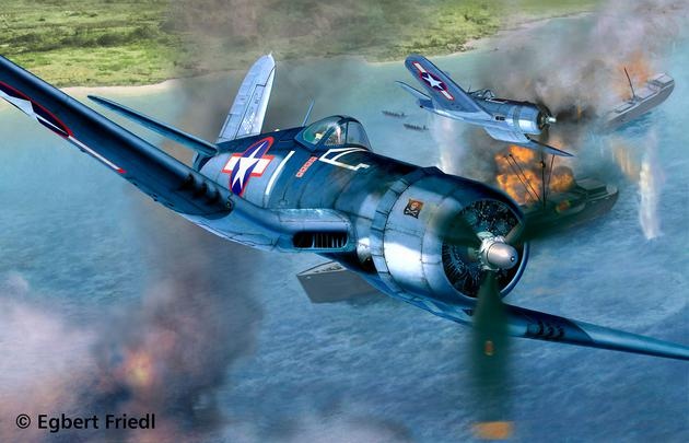 Revell liimitav mudel The Aircraft Vought F4U-1A Corsair