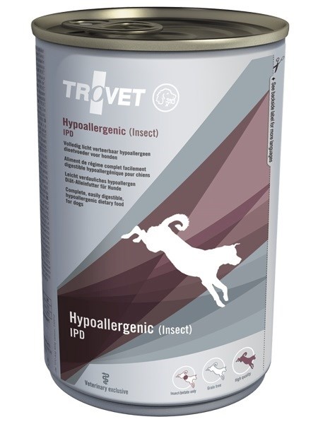 Trovet koeratoit Hypoallergenic IPD with Insect, 400g