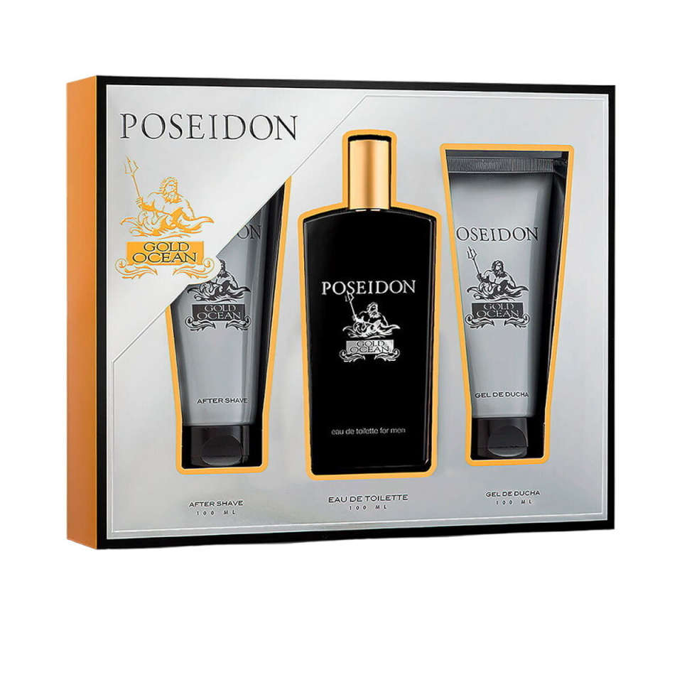 Poseidon meeste parfüümi komplekt EDT Gold Ocean 3-osaline
